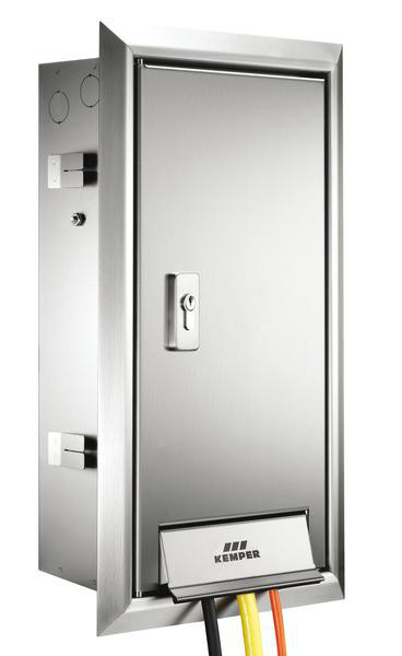 Kemper TRESOR forsyningsskab, med tilslutningsventil til indmuring ...