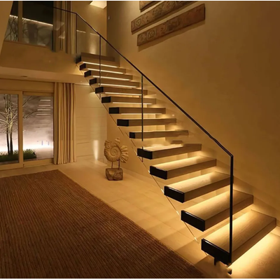 Led Trappe LED-strip til trappe, trappebelysning, COB LED, inkl. sensor, op til 16 ...