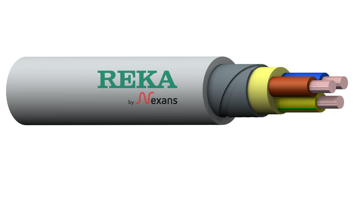 Installationskabel armeret NHBH-J, 5G1,5, 500V AFM - Reka Cables ...