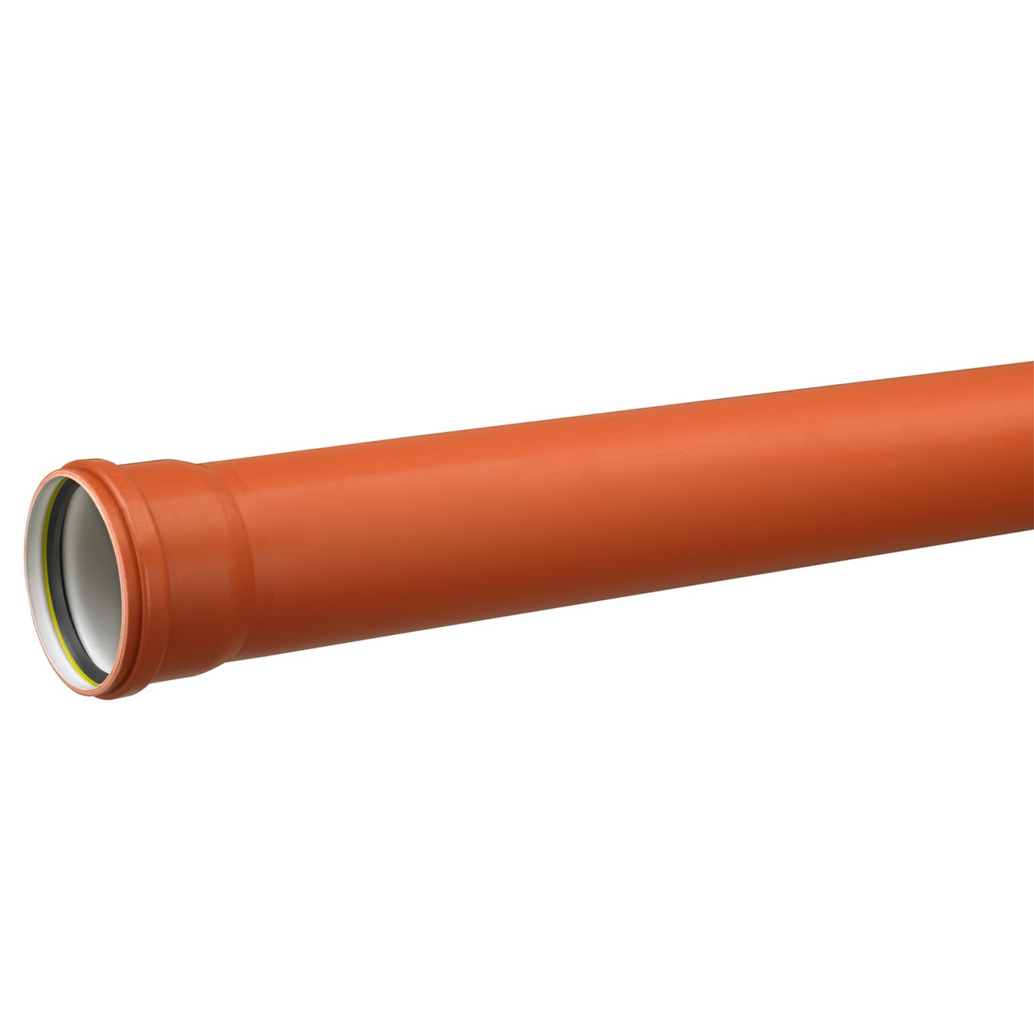 Uponor 200 x 3000 mm PP-kloakrør med muffe, klasse S SN8 ‒ WATTOO.DK