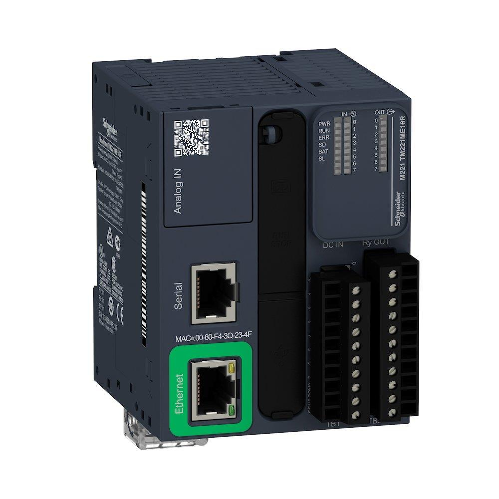 Do8 Controller TM221 DI8, AI2, DO8 relæ 24V, Oprindelsesland TW - Schneider ...