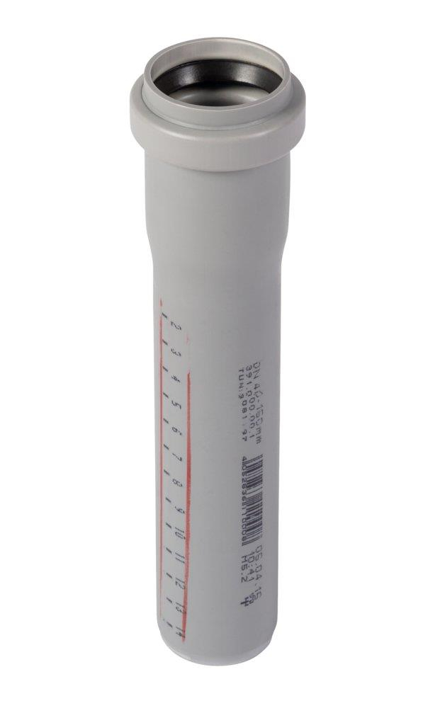 Rør PP, 40mm, 150mm - Wavin (186021015-1) billigt ‒ WATTOO.DK