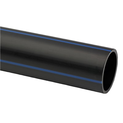 Uponor 40 mm PE100RC PN16 SDR11 rør, sort/blå, 6 m (070756042) ‒ WATTOO.DK