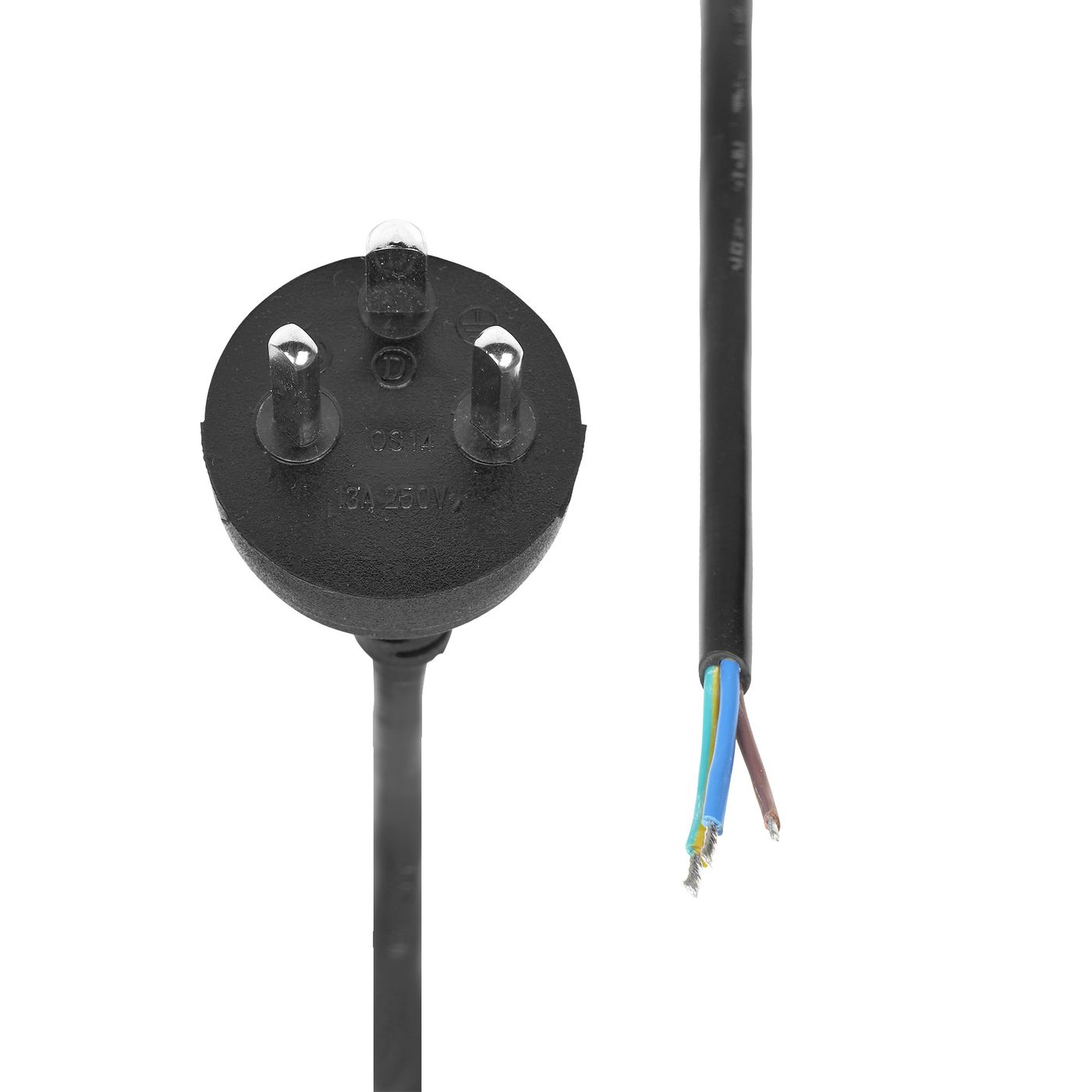 Type K EDB, open end, power cable, 3 meter, black (9903403955) ‒ WATTOO.DK