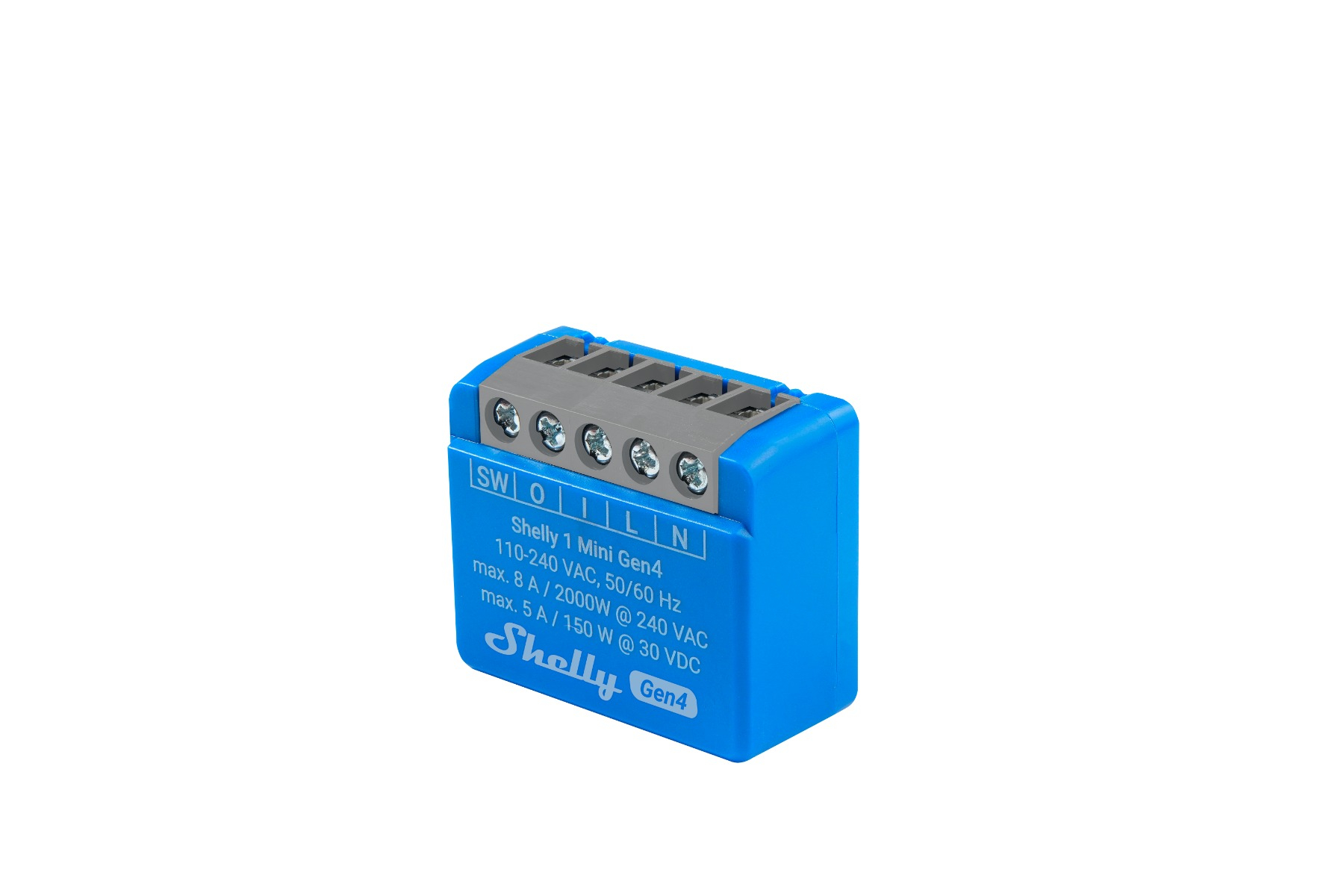 Shelly 1 Mini Gen4 - WiFi + Zigbee relæ, potentialfrit kontaktsæt ...