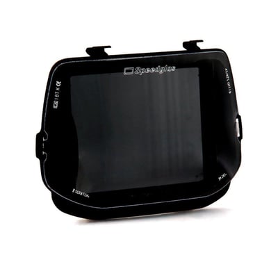 Speedglas G5-01TW svejsekassette med naturlig farveteknologi, viser fronten af kassetten med Speedglas logo og certificeringer.