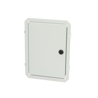 Fibox inderdørssæt i elforsinket stål til Arca vægskabe med dimensioner 400x300 mm, lukket med lås.