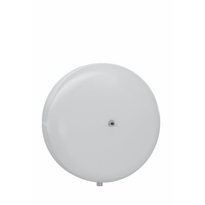 Bagside af Reflex trykekspansionsbeholder C, 18 liter, i grå med hvid baggrund.