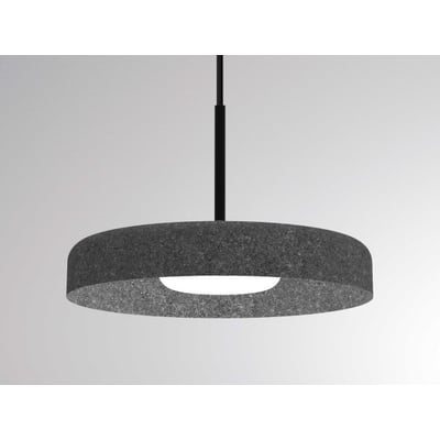 Sven PD pendel fra Molto Luce med en Ø280mm skærm i antracit, lyser nedad med 2700-3000K.
