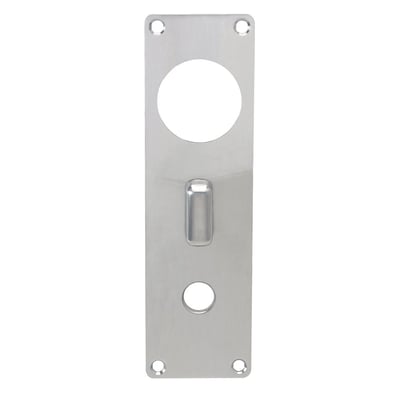 Langskilt fra Assa Abloy, model 2000/8659 i størrelsen 206 x 60 mm, set forfra med runde udskæringer.