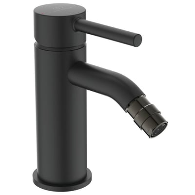 Produktbillede af Ideal Standard Ceraline bidetarmatur i silk black, vist fra siden mod en hvid baggrund.