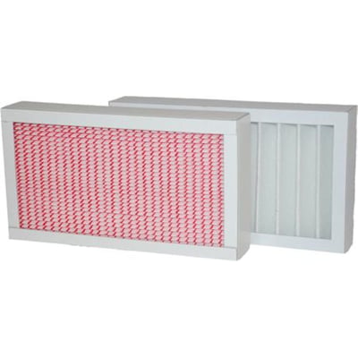 Dantherm filtersæt F7/G4 til HCH 8 og Air unit A3 med to rektangulære filtre, ét med rosa mønster.