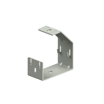 Legrand Vinkelophæng SF 100-RS, et gråfarvet metalbeslag designet til ophæng af gitterbakker.