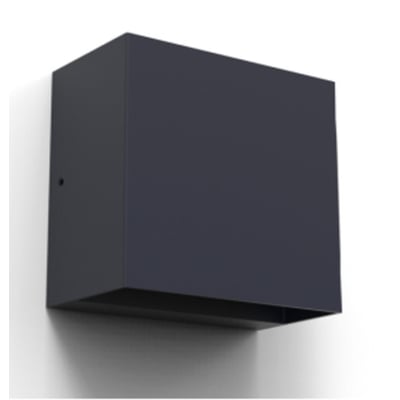 Gemini Beam væglampe i sort med LED-lys, 400 lumen og 3000 kelvin, der giver lys op og ned.