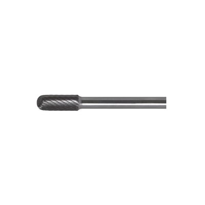 Ironside rotationsfil HM C 0820 S med cylindrisk, afrundet skærehoved og langt skaft, vist vandret.