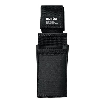 Martor bæltehylster model 9922 i størrelse L, sort og lavet af nylon med clip til montering i bælte.