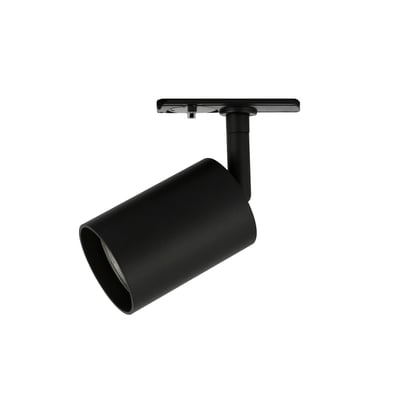 Halo Design Tube Spot LED på 5W i sort metal med fleksibelt hoved til strømskinne.