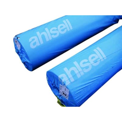 Unico geotekstil TB1 NGS1 på 2 x 150 meter ses som ruller pakket i blå plast.