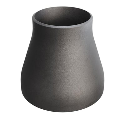 Konisk reduktion i P235GH stål, forbinder 139,7 mm rør til 88,9 mm rør med 3,2 mm tykkelse.