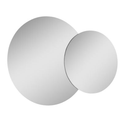 Royo Luxor Twin spejl Ø80 cm, med to overlappende cirkler, med anti-dug og 230V tilslutning.