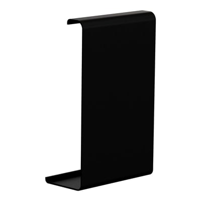 Schneider Electric TTI-US123 72mm koblingsstykke i sort aluminium, designet til 123x72mm kanaler.