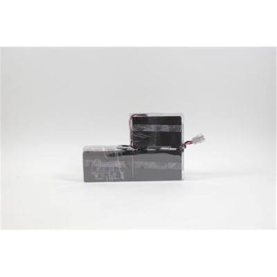 Eaton Easy Battery+ udskiftningsbatteripakke på 36 V til 5SC 1500i Rack2U med tre mørke batterier og ledning.