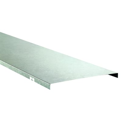 Schneider Electric låg til gitterbakke TR 150mm FZS C2, 2 meter langt, lavet af metal med en let børstet overflade.