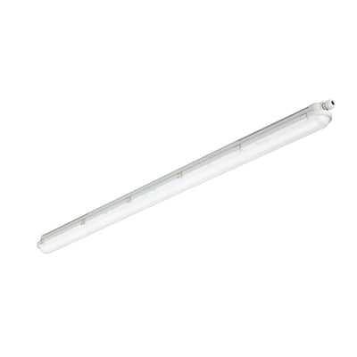 CoreLine WT120C industriarmatur, 1500mm langt, hvidt polycarbonat, 6500 lumen og 4000K lysfarve.