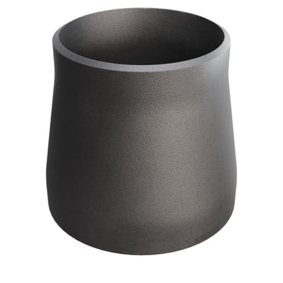 Koncentrisk reduktion i P235GH stål med dimensioner 108,0/3,6 x 88,9/3,2 mm på hvid baggrund.