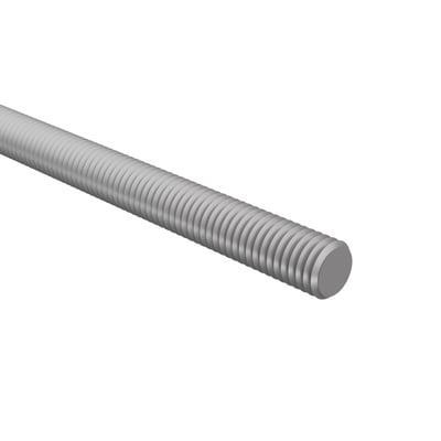 Legrand gevindstang TF M8x1000 med ZnNi-belægning, fremstillet af råstål med mørkegrå mat finish og god korrosionsbestandighed.