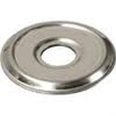 Abus roset til dørspion i skinnende metal med en centreret åbning til montering på dør.