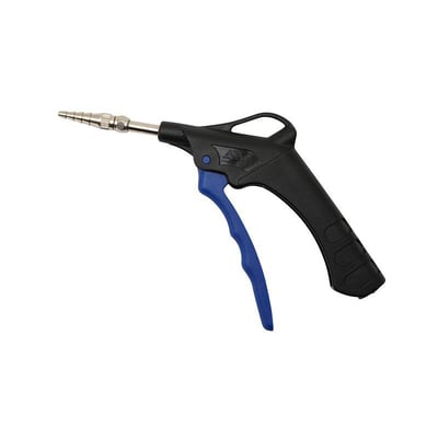 FLAIR AP/SM pumpe-/blæsepistol i sort og blå lavet af slagfast PA6 plast med messingdyse til oppumpning af bolde og luftmadrasser.