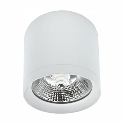 SpectrumLED Chloe AR111 GU10-downlight i hvid, rund form, med forsænket reflektor og anti-blænd-design.