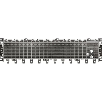 ABB Smissline ZLS905E28-3L frontvisning, grå plastkomponent med flere rum og mærkat L1, L2, L3.