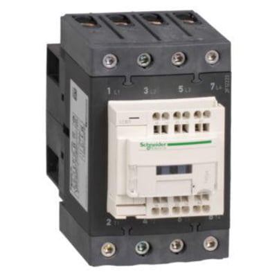 Schneider Electric TeSys D kontaktor, model LC1DT60A3F7, 4-polet med 4 sluttekontakter, 60A AC-1 og 110V AC spole.