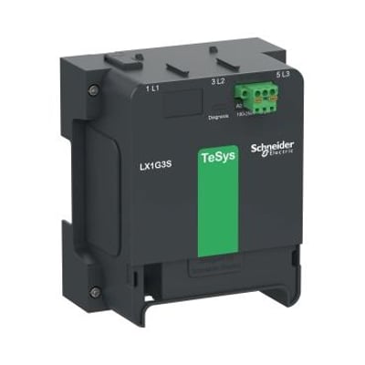 Schneider Electric kontrolmodul LX1G3S til 3-polet TeSys Giga 400-500A kontaktorer, 100-250V AC/DC, standard.