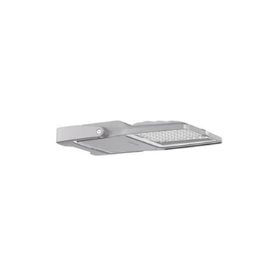 Floodlight FL21 Mini, 87W, 13000lm, 4000K, med asymmetrisk PL43 optik i grå DB 702S med integreret beslag.
