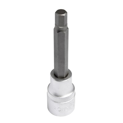 Ironside unbrakotop med 8 mm nøglevidde og 1/2-tomme firkantmontering, set forfra med den lange sekskantbit.