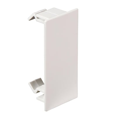 Schneider Electric OptiLine 45 udjævningsstykke i polar hvid, fremstillet af PC/ABS materiale med klik-in montering.