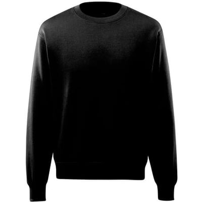 En ensfarvet, dyb sort Mascot Carvin sweatshirt i størrelse 5XL med rund halsudskæring og lange ærmer.