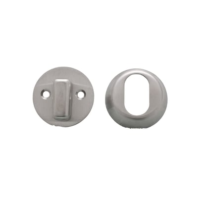 Assa Abloy tilbehørssæt til C/V C30 med 16 mm tilslutning, vist som to sølvfarvede beslag.