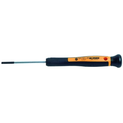 Ironside elektronikskruetrækker med Torx T8-spids, 60 mm klinge og sort/gult skaft med roterende top, set fra siden.
