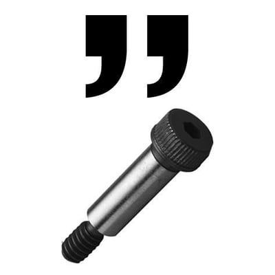 Unbrako pasbolt Type H med 1/2"x2" dimensioner, vist på en hvid baggrund.