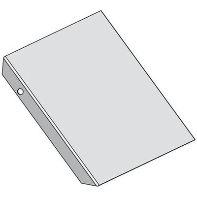 Schneider Electric låg for udvendig 90° bøjning, model FZS C2, 400 mm bred, el-forzinket stål.