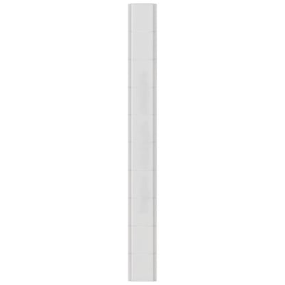 Siemens flad mærkeplade, 01-10, hvid, til 6mm2 klemmer med snap-on montering og 8,2mm klemmebredde.