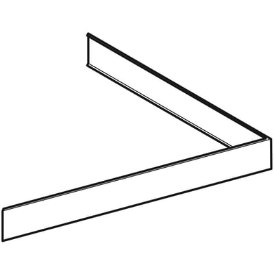 Contura Shower Next frontplade i hvid, måler 70 x 90 cm. Vist med et stilrent og minimalistisk design.