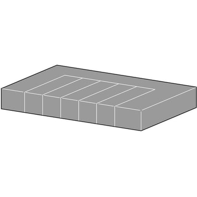 ABB C20-DB fugtspærre til CDC X20 skabe, vist som en grå rektangulær enhed med syv opdelte sektioner på toppen.