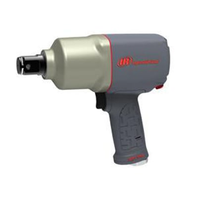 Ingersoll Rand 2155QIMAX-SP 1" møtrikspænder i grå og sølvfarvet metal med røde detaljer og IR-logo.