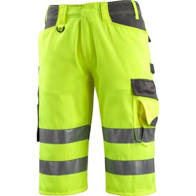 Mascot Safe Supreme Luton knickers i fluorescerende gul med grå detaljer, refleksstriber og flere lommer.