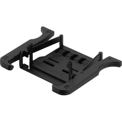 Weidmüller holder for koblingsramme til Modular ConCept. Sort plast holder til industristik.
